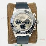 Swiss Copy Rolex Daytona VRF 7750 Chrono Watch Grey Dial Oysterflex Strap